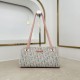 Replica Borsa shopping Dior Promenade East-West in jacquard Dior Oblique blu