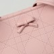 Replica Borsa shopping Dior Promenade East-West in pelle di vitello con motivo Cannage piatto Nero