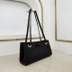 Replica Borsa shopping Dior Promenade East-West in pelle di vitello con motivo Cannage piatto Nero