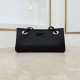 Replica Borsa shopping Dior Promenade East-West in pelle di vitello con motivo Cannage piatto Nero
