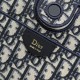 Replica Borsa shopping Dior Promenade East-West in pelle di vitello con motivo Cannage piatto Nero