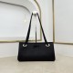 Replica Borsa shopping Dior Promenade East-West in pelle di vitello con motivo Cannage piatto Nero