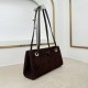 Replica Borsa shopping Dior Promenade East-West in camoscio color caffè/bordeaux