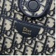 Replica Borsa shopping Dior Promenade East-West in camoscio color caffè/bordeaux