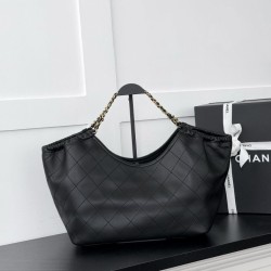 Replica Borsa Chanel Maxi CC Cabas Hobo AS6475 in pelle di vitello nera Replica Borsa Chanel Maxi CC Cabas Hobo AS6475 in pelle di vitello nera
