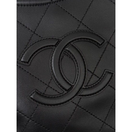 Replica Borsa Chanel Maxi CC Cabas Hobo AS6475 in pelle di vitello nera Replica Borsa Chanel Maxi CC Cabas Hobo AS6475 in pelle di vitello nera