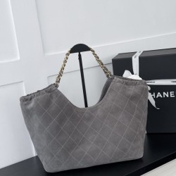 Replica Borsa Chanel Maxi CC Cabas Hobo AS6475 camoscio Grigio/bordeaux Replica Borsa Chanel Maxi CC Cabas Hobo AS6475 camoscio Grigio/bordeaux