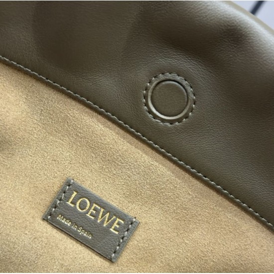 Replica Borsa Loewe Flamenco media nappa di agnello/giallo Replica Perfetta Borsa Loewe Flamenco media nappa di agnello/giallo