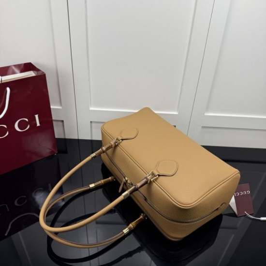 Replica Perfetta Borsa Gucci Boston Bamboo A006OD grande gialla con manici superiori Replica Perfetta Borsa Gucci Boston Bamboo A006OD grande gialla con manici superiori