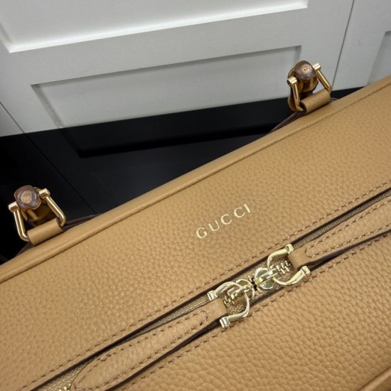 Replica Perfetta Borsa Gucci Boston Bamboo A006OD grande gialla con manici superiori Replica Perfetta Borsa Gucci Boston Bamboo A006OD grande gialla con manici superiori