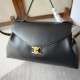 Replica Perfetta Borse Celine Flair grande in pelle di vitello lucida nera/bordeaux Imitazioni Perfetta Borse Celine Flair grande in pelle di vitello lucida nera/bordeaux