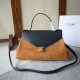 Replica Borse Celine Flair grande in camoscio nero/marrone Replica Borse Celine Flair grande in camoscio nero/marrone