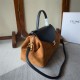 Replica Borse Celine Flair grande in camoscio nero/marrone Replica Borse Celine Flair grande in camoscio nero/marrone