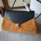 Replica Borse Celine Flair grande in camoscio nero/marrone Replica Borse Celine Flair grande in camoscio nero/marrone