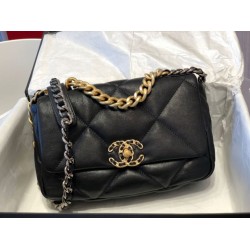 Borsa Pari Large 19 in lana tweed con patta AS1162 AS1160 Nero
