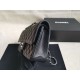 Riproduzione Fedele Medium Classica Caviar Flap Borse A1112 Nero Argento / Hardware d'oro imitazioni Replica Alta Qualità Medium Classica Caviar Flap Borse A1112 Nero Argento / Hardware d'oro