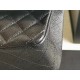 Riproduzione Fedele Medium Classica Caviar Flap Borse A1112 Nero Argento / Hardware d'oro imitazioni Replica Alta Qualità Medium Classica Caviar Flap Borse A1112 Nero Argento / Hardware d'oro