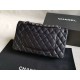 Riproduzione Fedele Medium Classica Caviar Flap Borse A1112 Nero Argento / Hardware d'oro imitazioni Replica Alta Qualità Medium Classica Caviar Flap Borse A1112 Nero Argento / Hardware d'oro