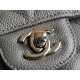 Riproduzione Fedele Medium Classic Caviar Flap Borse A1112 Grigio Argento / Hardware d'oro imitazioni Replica Alta Qualità Medium Classic Caviar Flap Borse A1112 Grigio Argento / Hardware d'oro
