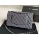 Riproduzione Fedele Medium Classic Caviar Flap Borse A1112 Grigio Argento / Hardware d'oro imitazioni Replica Alta Qualità Medium Classic Caviar Flap Borse A1112 Grigio Argento / Hardware d'oro