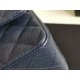 Riproduzione Fedele Medium Classica Caviar Flap Borse A1112 Blu Argento / Hardware d'oro imitazioni Replica Alta Qualità Medium Classica Caviar Flap Borse A1112 Blu Argento / Hardware d'oro