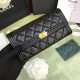 Riproduzione Fedele Boy A80286 Caviar Lunga Portafoglio Nero imitazioni Replica Alta Qualità Boy A80286 Caviar Lunga Portafoglio Nero