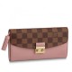 Riproduzione Fedele replica imitazione Croisette Portafoglio Damier Ebene N60215 imitazioni Replica Alta Qualità imitazione Croisette Portafoglio Damier Ebene N60215