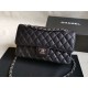 Riproduzione Fedele Medium Classica Caviar Flap Borse A1112 Nero Argento / Hardware d'oro imitazioni Replica Alta Qualità Medium Classica Caviar Flap Borse A1112 Nero Argento / Hardware d'oro