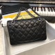 Riproduzione Fedele Borsa Classic Flap Piccolo A1117 Nero Argento Hardware imitazioni Replica Alta Qualità Borsa Classic Flap Piccolo A1117 Nero Argento Hardware