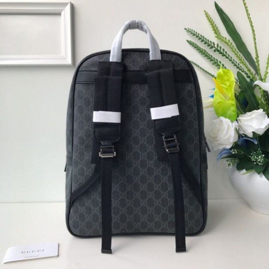 Riproduzione Fedele Zaino GG Monogram Supreme Canvas Travel Carry 322069 Nero imitazioni Replica Alta Qualità Zaino GG Monogram Supreme Canvas Travel Carry 322069 Nero