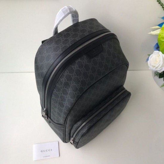 Riproduzione Fedele Zaino GG Monogram Supreme Canvas Travel Carry 322069 Nero imitazioni Replica Alta Qualità Zaino GG Monogram Supreme Canvas Travel Carry 322069 Nero