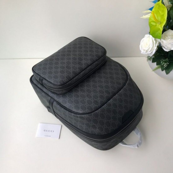 Riproduzione Fedele Zaino GG Monogram Supreme Canvas Travel Carry 322069 Nero imitazioni Replica Alta Qualità Zaino GG Monogram Supreme Canvas Travel Carry 322069 Nero
