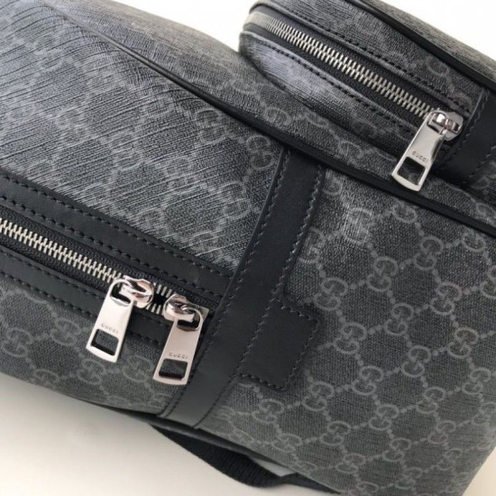 Riproduzione Fedele Zaino GG Monogram Supreme Canvas Travel Carry 322069 Nero imitazioni Replica Alta Qualità Zaino GG Monogram Supreme Canvas Travel Carry 322069 Nero
