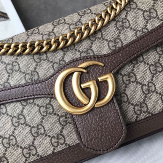 Riproduzione Fedele Imitazione Ophidia GG Mini borsa Marmont Matelasse 443497 Caffè imitazioni Replica Alta Qualità Imitazione Ophidia GG Mini borsa Marmont Matelasse 443497 Caffè