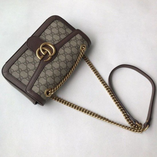 Riproduzione Fedele Imitazione Ophidia GG Mini borsa Marmont Matelasse 443497 Caffè imitazioni Replica Alta Qualità Imitazione Ophidia GG Mini borsa Marmont Matelasse 443497 Caffè