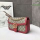 Riproduzione Fedele Ophidia GG Mini borsa Marmont Matelasse 443497 Rosso imitazioni Replica Alta Qualità Ophidia GG Mini borsa Marmont Matelasse 443497 Rosso