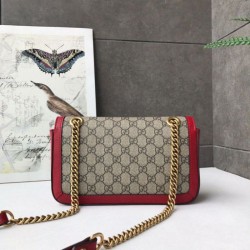 Replica Alta Qualità Ophidia GG Mini borsa  Marmont Matelasse 443497 Rosso