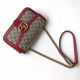Riproduzione Fedele Ophidia GG Mini borsa Marmont Matelasse 443497 Rosso imitazioni Replica Alta Qualità Ophidia GG Mini borsa Marmont Matelasse 443497 Rosso