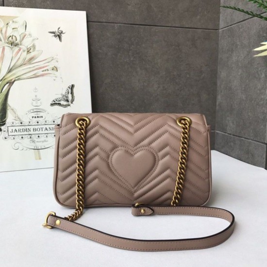 Riproduzione Fedele Borsa Marmont Matelasse Mini 443497 Caffè leggero imitazioni Replica Alta Qualità Borsa Marmont Matelasse Mini 443497 Caffè leggero