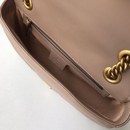 Riproduzione Fedele Borsa Marmont Matelasse Mini 443497 Caffè leggero imitazioni Replica Alta Qualità Borsa Marmont Matelasse Mini 443497 Caffè leggero