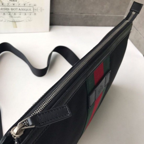 Riproduzione Fedele Borsa a tracolla Supreme Medium 523335 Nera imitazioni Replica Alta Qualità Borsa a tracolla Supreme Medium 523335 Nera