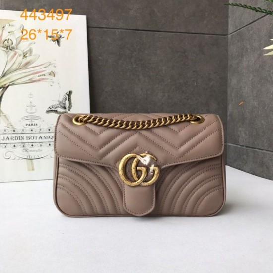 Riproduzione Fedele Borsa Marmont Matelasse Mini 443497 Caffè leggero imitazioni Replica Alta Qualità Borsa Marmont Matelasse Mini 443497 Caffè leggero