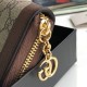 Riproduzione Fedele Portafoglio Ophidia GG Zip Around 523154 Marrone imitazioni Replica Alta Qualità Portafoglio Ophidia GG Zip Around 523154 Marrone
