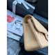 Borsa a patta classica A1112 Albicocca Dupe Perfetta Cloni Firmate Borsa a patta classica A1112 Albicocca imitazioni