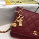 Replica Stitch Chain Grained Pelle di vitello Woc Borsa A33814 Claret Outlet Stitch Chain Grained Pelle di vitello Woc Borsa A33814 Claret imitazioni perfette