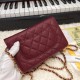 Replica Stitch Chain Grained Pelle di vitello Woc Borsa A33814 Claret Outlet Stitch Chain Grained Pelle di vitello Woc Borsa A33814 Claret imitazioni perfette