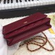 Replica Stitch Chain Grained Pelle di vitello Woc Borsa A33814 Claret Outlet Stitch Chain Grained Pelle di vitello Woc Borsa A33814 Claret imitazioni perfette