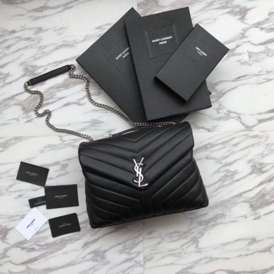 Replica Busta grande YSL Saint Laurent Classic in argento Outlet Busta grande YSL Saint Laurent Classic in argento imitazioni perfette
