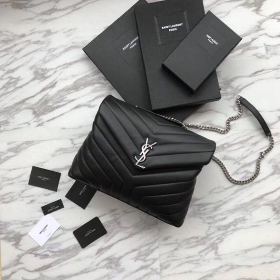 Replica Busta grande YSL Saint Laurent Classic in argento Outlet Busta grande YSL Saint Laurent Classic in argento imitazioni perfette