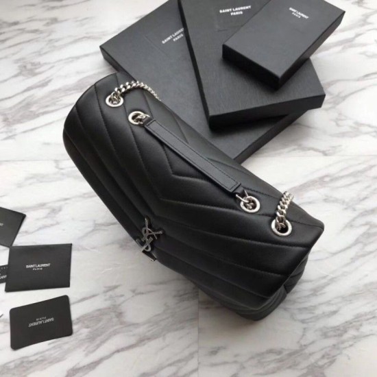 Replica Busta grande YSL Saint Laurent Classic in argento Outlet Busta grande YSL Saint Laurent Classic in argento imitazioni perfette